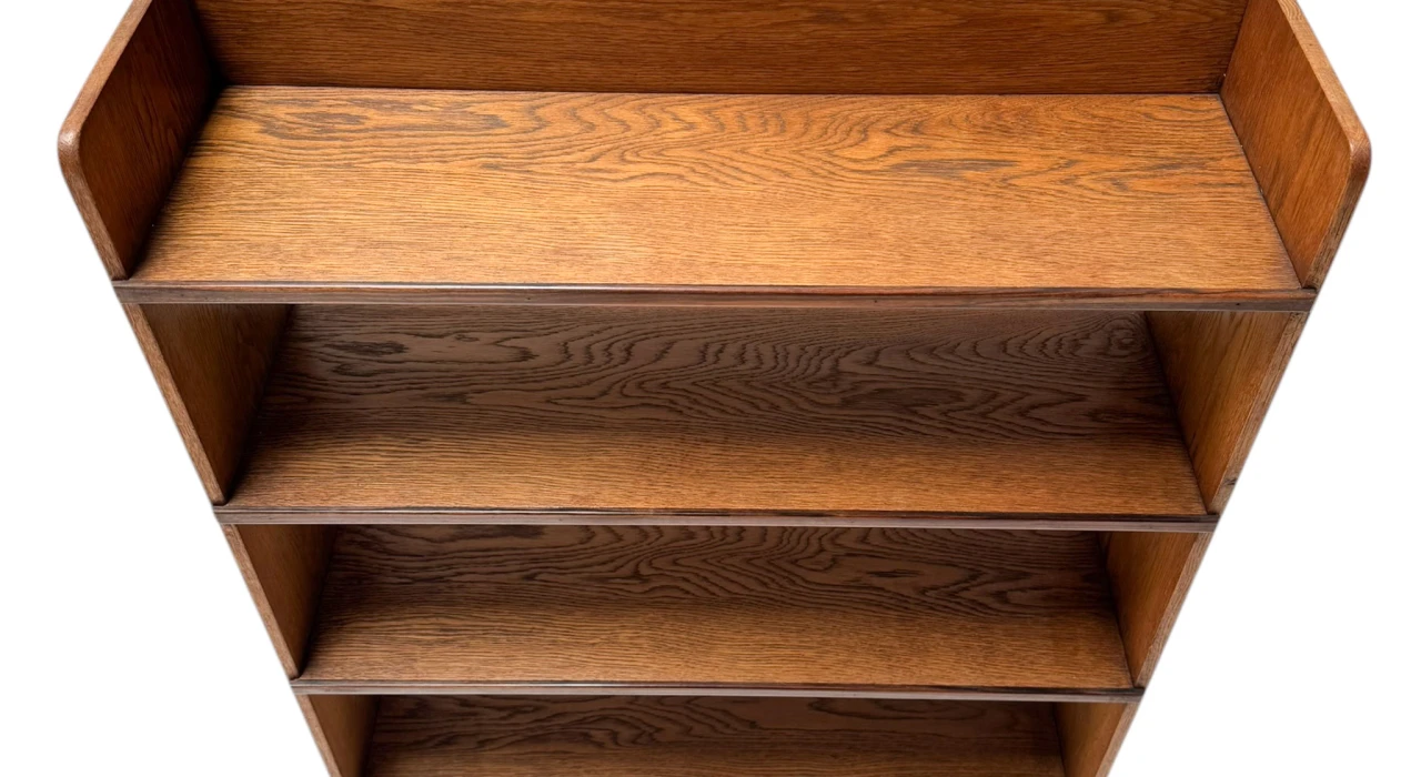 Art Deco Modernist Open Bookcase by P.E.L. Izeren for De Genneper Molen, 1920s